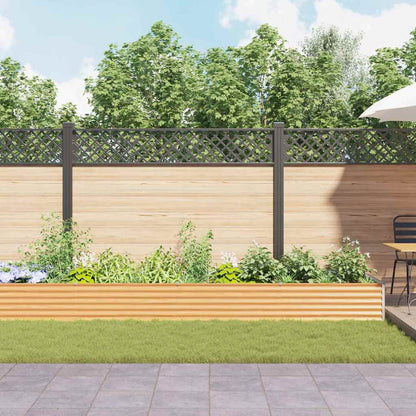 Verhoogde plantenbak 775 x 100 x 36 cm Gegalvaniseerd staal