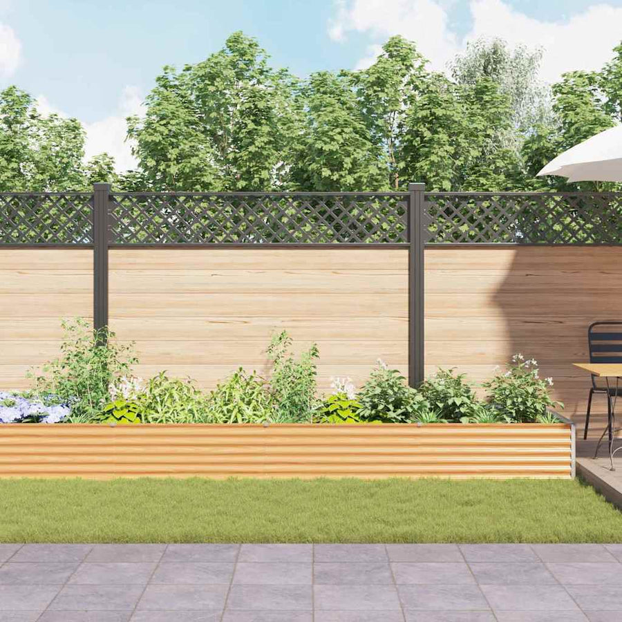 Verhoogde plantenbak 775 x 100 x 36 cm Gegalvaniseerd staal