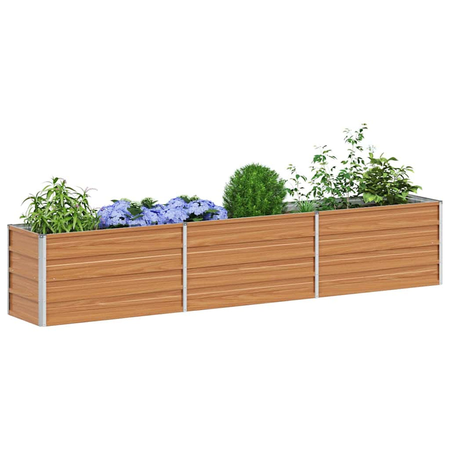 Verhoogde plantenbak Licht Bruin 240 x 40 x 45 cm