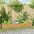 Raised Garden Bed 290 x 50 x 36 cm Galvanized Steel