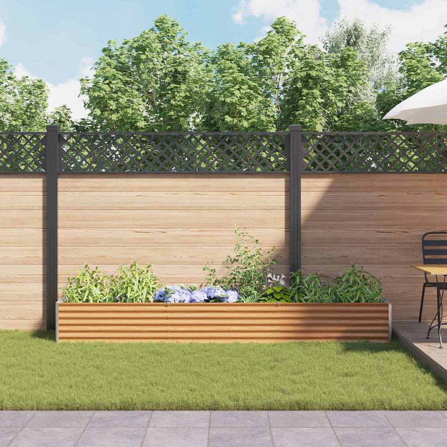 Verhoogde plantenbak 290 x 50 x 36 cm Gegalvaniseerd staal