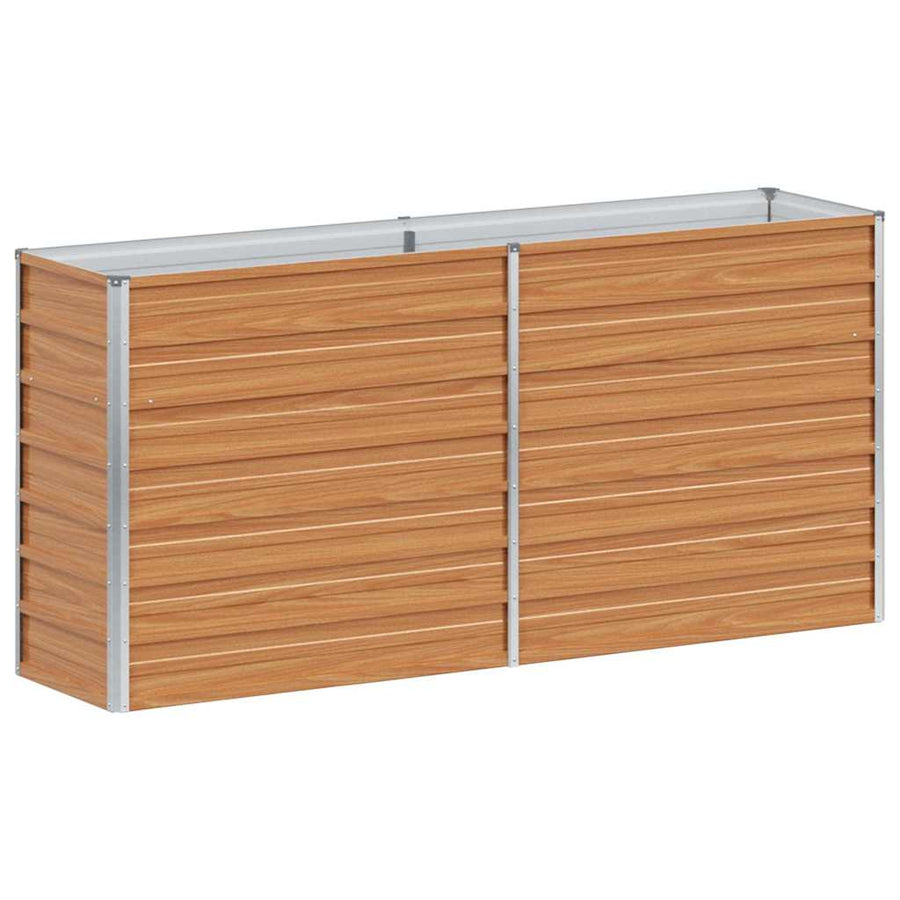 Verhoogde plantenbak Licht Bruin 160 x 40 x 77 cm