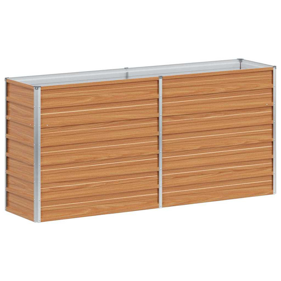 Verhoogde plantenbak Licht Bruin 160 x 40 x 77 cm