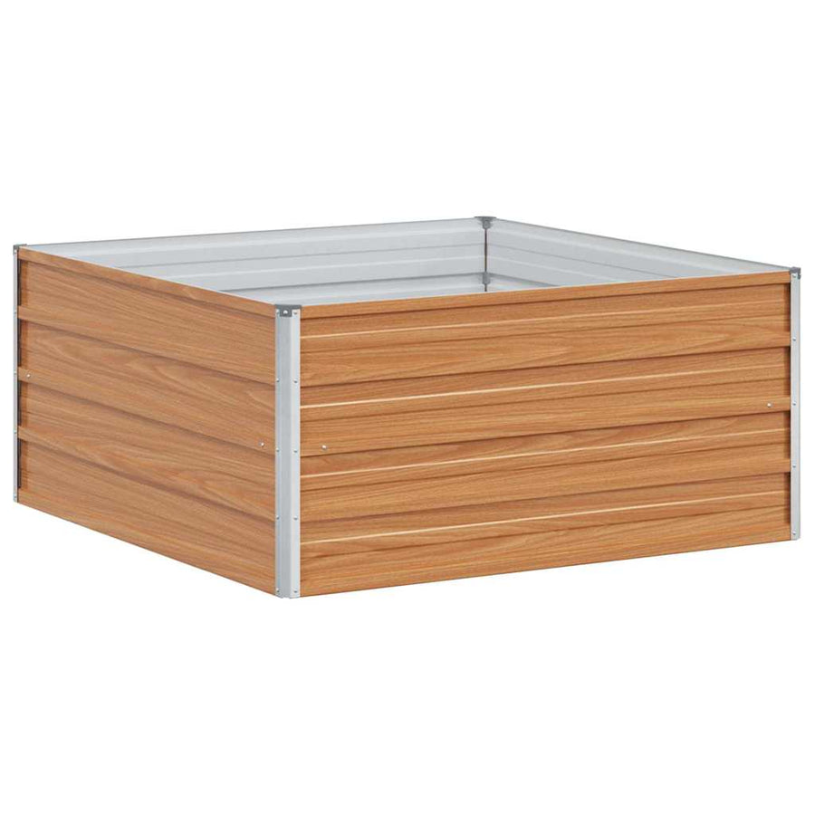 Verhoogde plantenbak Licht Bruin 100 x 100 x 45 cm