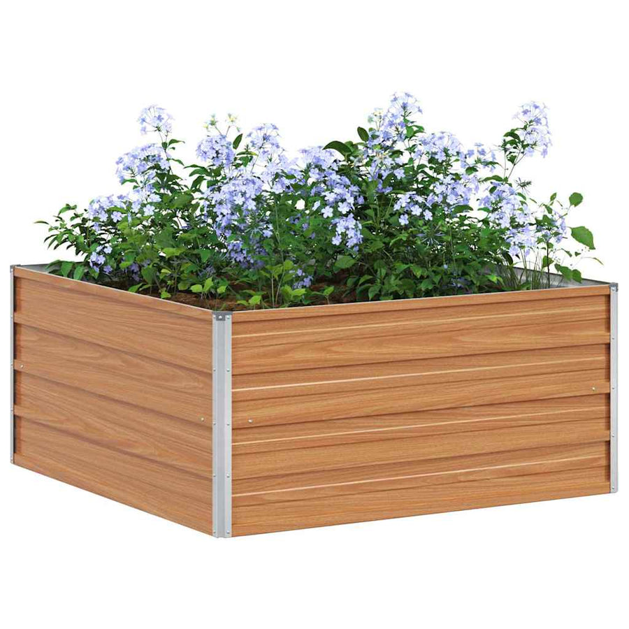 Verhoogde plantenbak Licht Bruin 100 x 100 x 45 cm