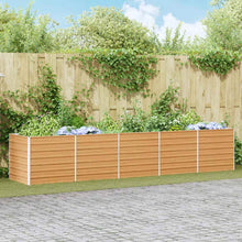 Verhoogde plantenbak Licht Bruin 400 x 80 x 77 cm