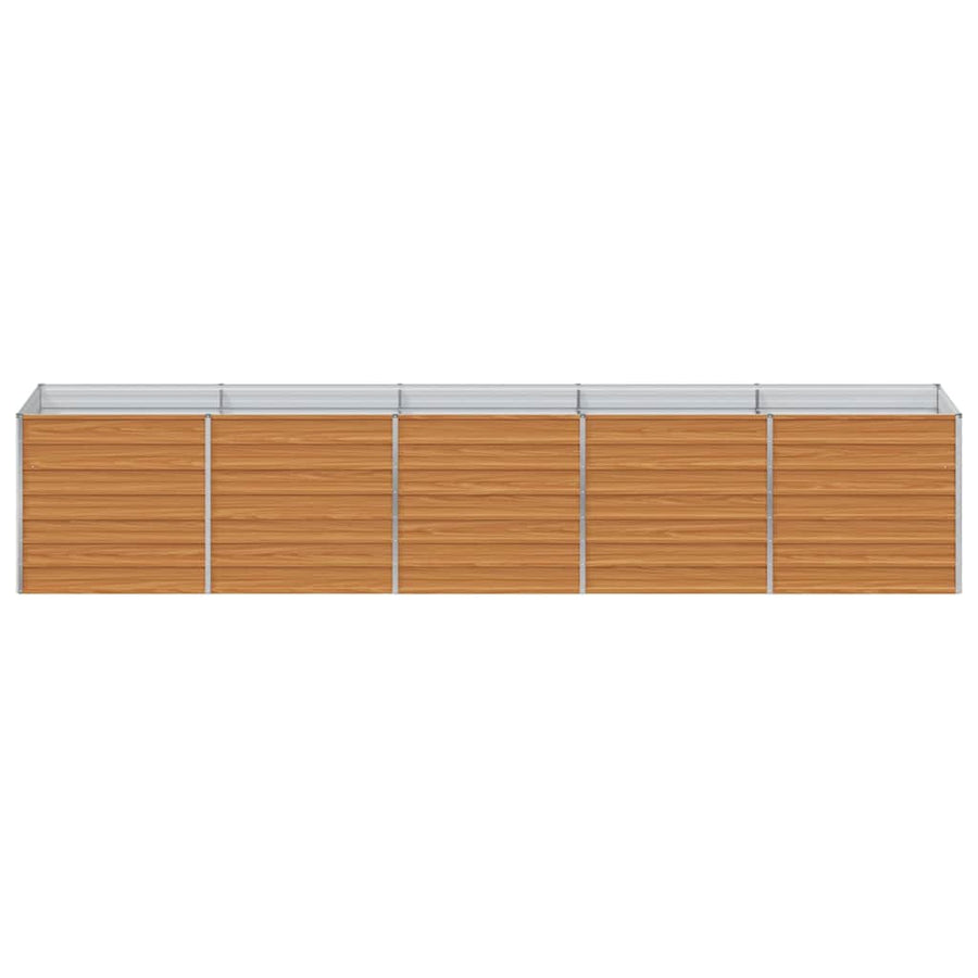 Verhoogde plantenbak Licht Bruin 400 x 80 x 77 cm