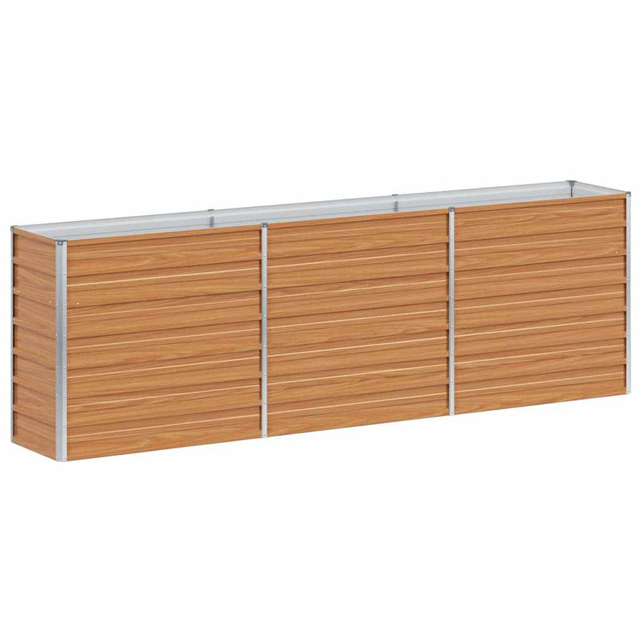 Verhoogde plantenbak Licht Bruin 240 x 40 x 77 cm