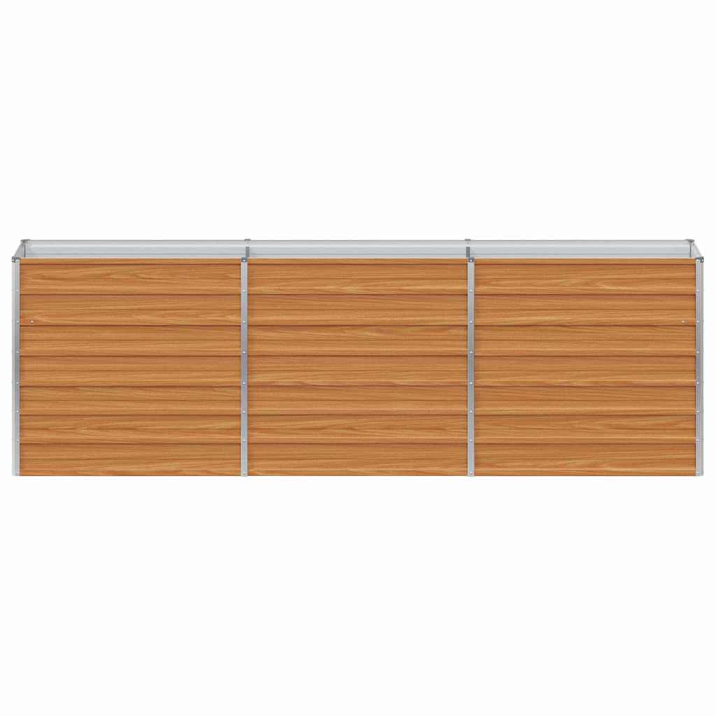 Verhoogde plantenbak Licht Bruin 240 x 40 x 77 cm