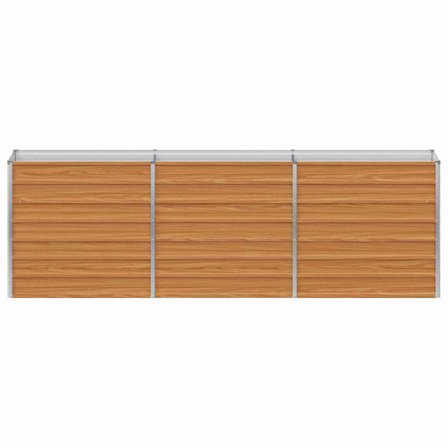 Verhoogde plantenbak Licht Bruin 240 x 40 x 77 cm
