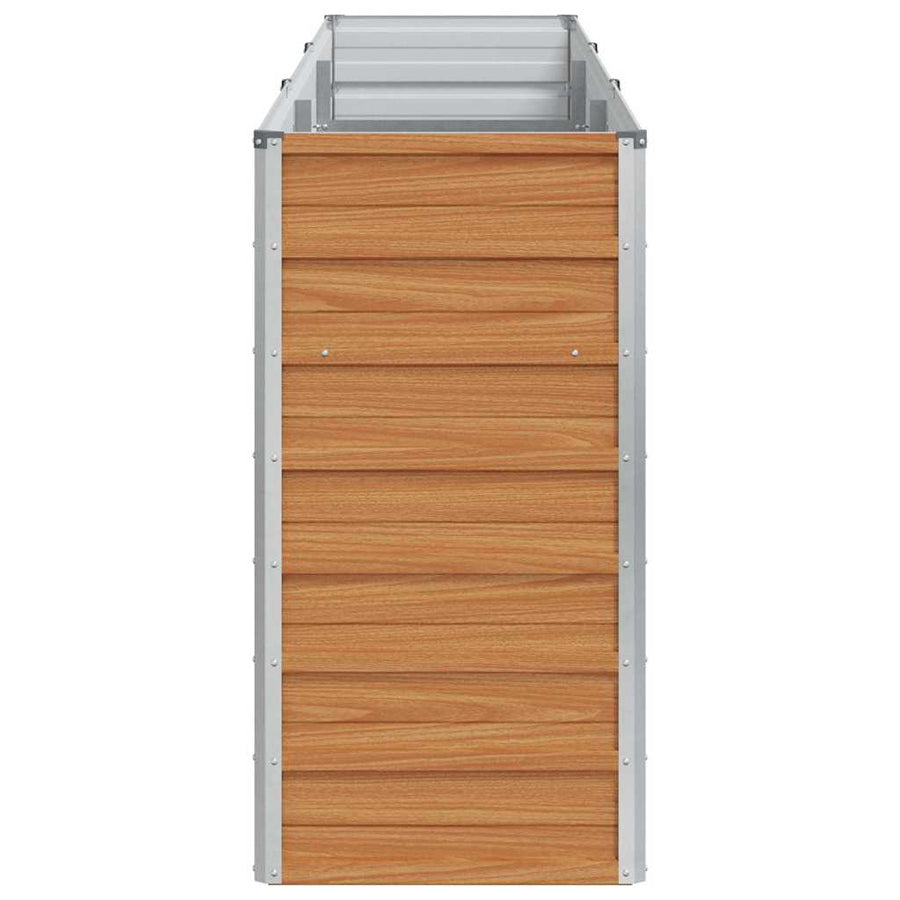 Verhoogde plantenbak Licht Bruin 240 x 40 x 77 cm