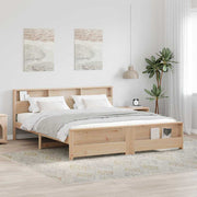 Bedframe 180x200 cm massief grenenhout bruin