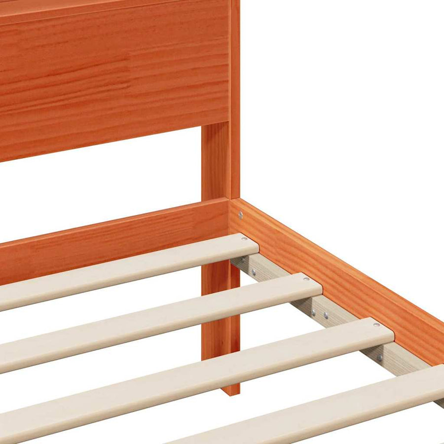 Bedframe Wasbruin 180 x 200 cm Massief grenenhout