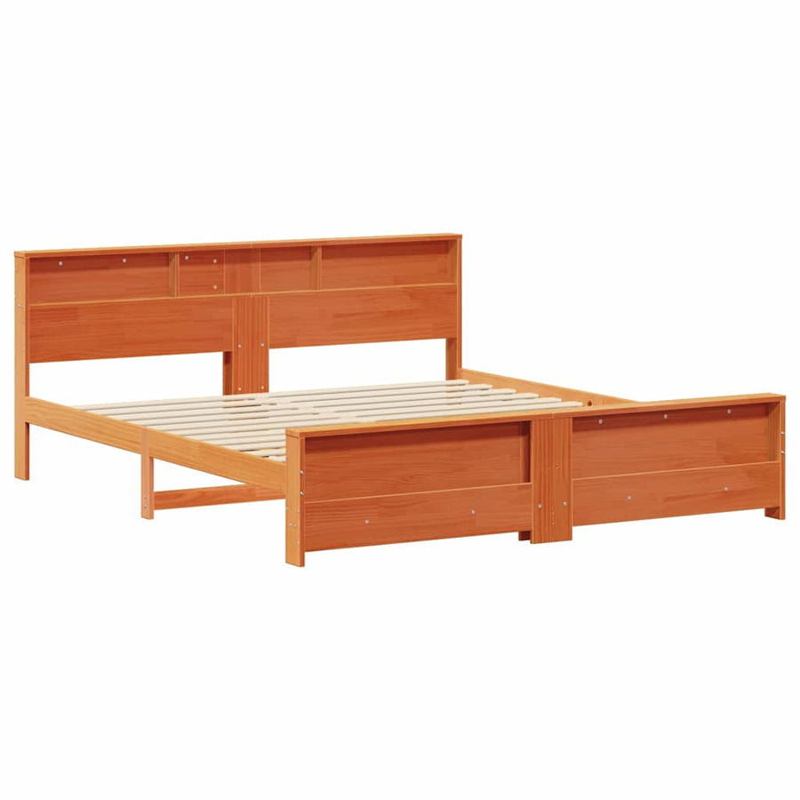 Bedframe Wasbruin 180 x 200 cm Massief grenenhout