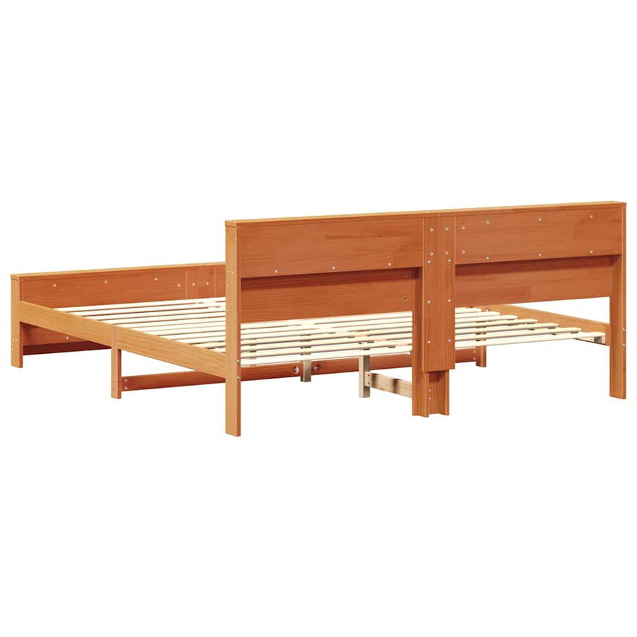Bedframe Wasbruin 180 x 200 cm Massief grenenhout