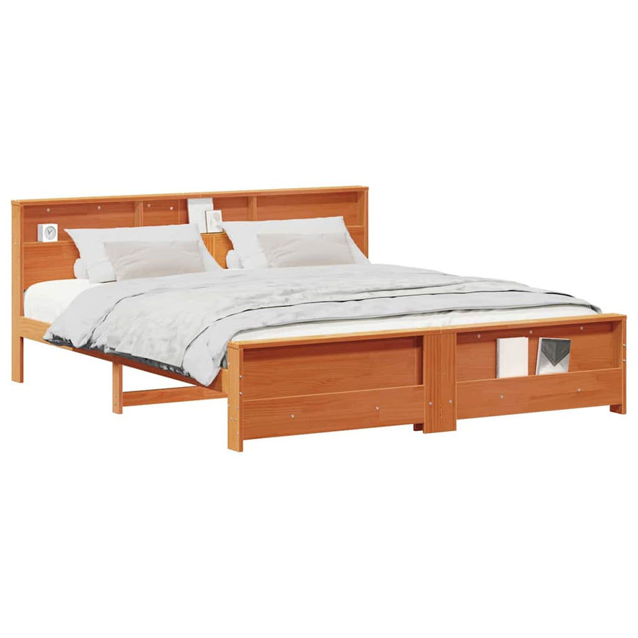 Bedframe Wasbruin 180 x 200 cm Massief grenenhout