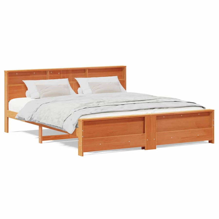 Bedframe Wasbruin 180 x 200 cm Massief grenenhout