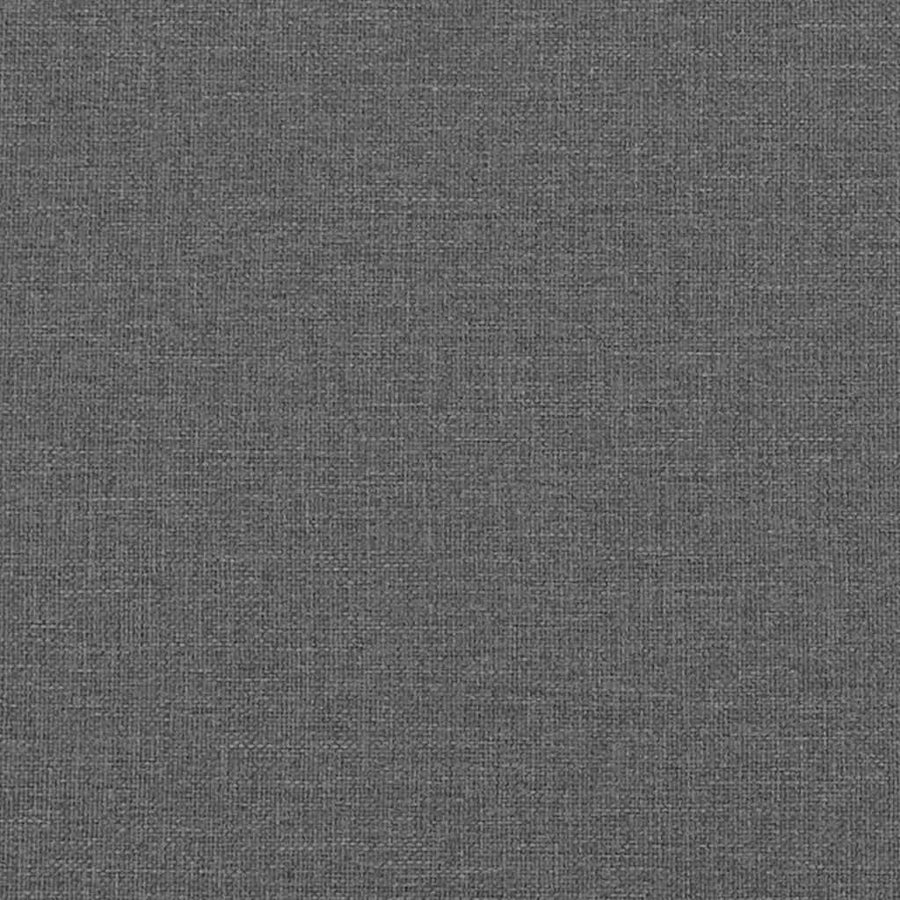 Bedframe met hoofdeinde Donkergrijs 200 x 200 cm Stof