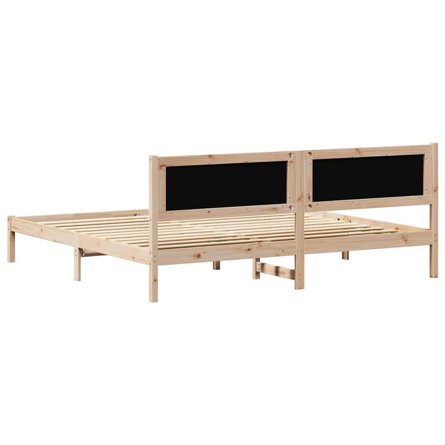 Bedframe met hoofdeinde Taupe 200 x 200 cm Stof