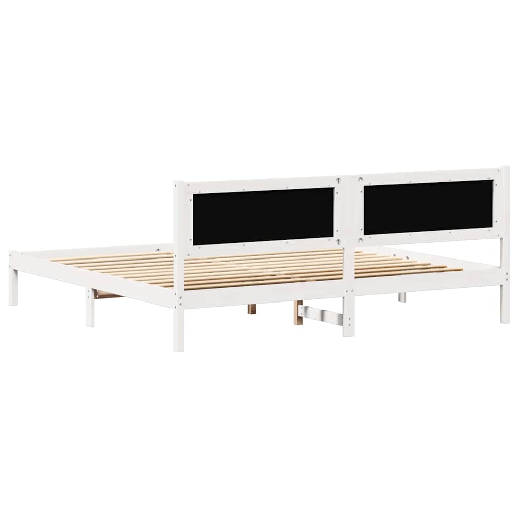 Bedframe met hoofdeinde Lichtgrijs 200 x 200 cm Stof