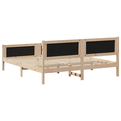 Bedframe met hoofdeinde Zwart 180 x 200 cm Stof