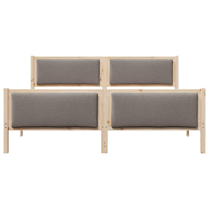 Bedframe met hoofdeinde Taupe 180 x 200 cm Stof