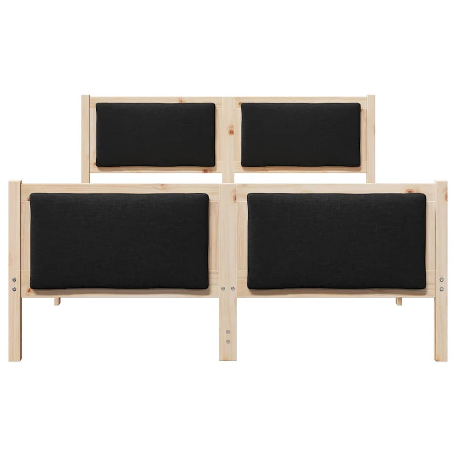 Bedframe met hoofdeinde Zwart 160 x 200 cm Stof