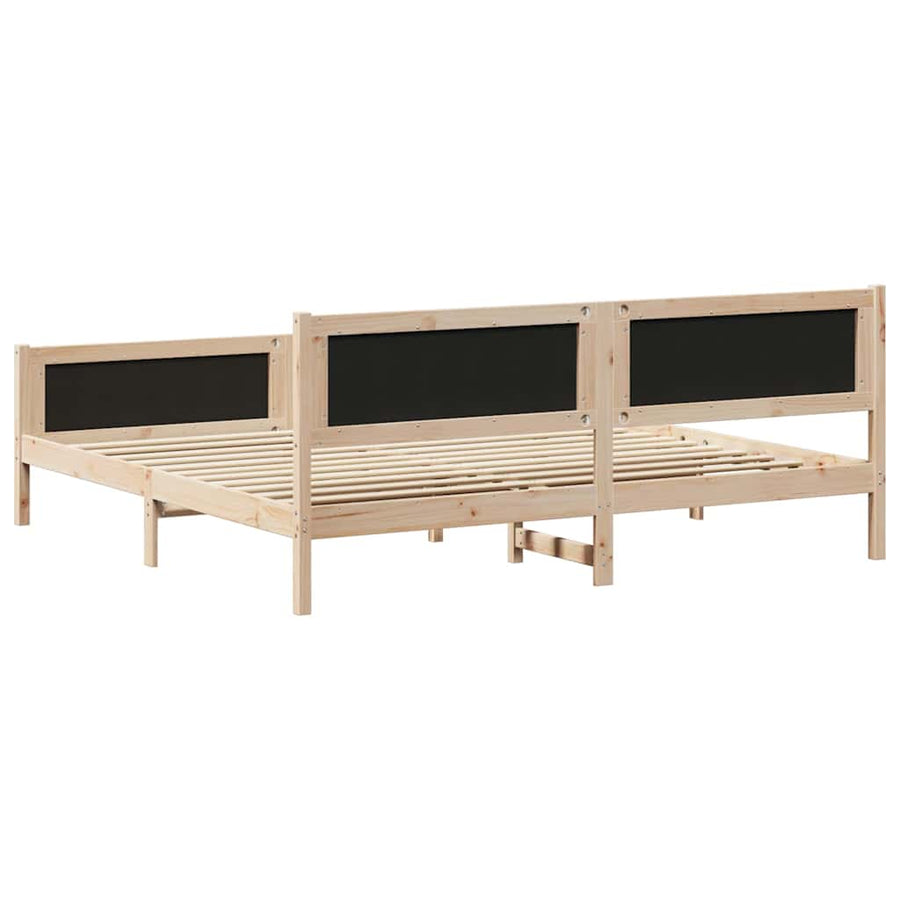 Bedframe met hoofdeinde Taupe 200 x 200 cm Stof