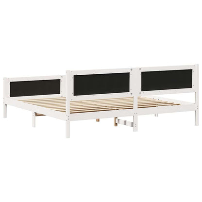 Bedframe met hoofdeinde Lichtgrijs 200 x 200 cm Stof