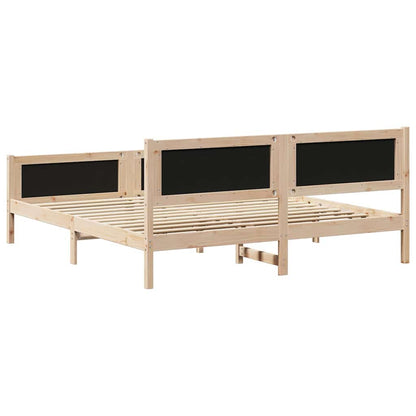 Bedframe met hoofdeinde Donkergrijs 180 x 200 cm Stof