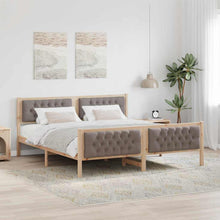 Bedframe met hoofdeinde Taupe 180 x 200 cm Stof