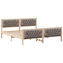 Bedframe met hoofdeinde Taupe 180 x 200 cm Stof