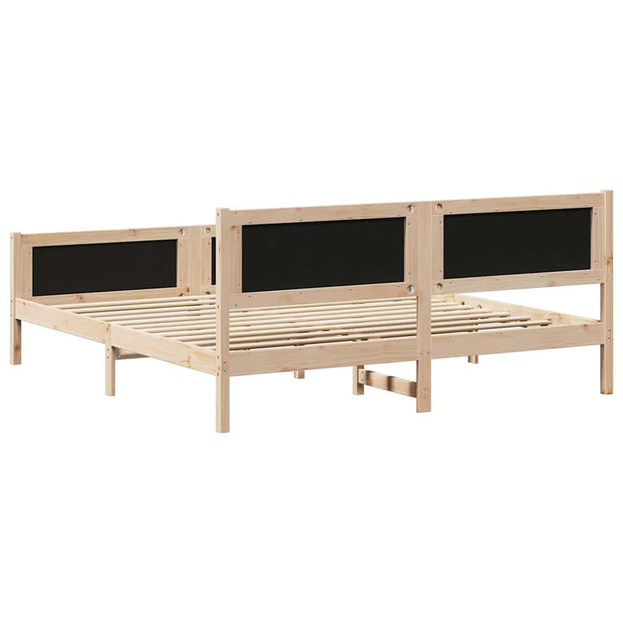 Bedframe met hoofdeinde Donkergrijs 160 x 200 cm Stof