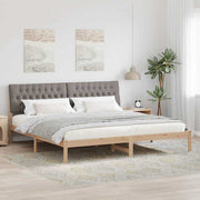 Bedframe massief grenenhout bruin 200x200 cm
