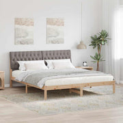 Bedframe 180x200 cm massief grenenhout bruin