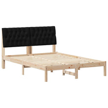 Bedframe met Gevoerd Hoofdgedeelte Bruin 160 x 200 cm