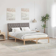 Bedframe 150x200 cm massief grenenhout bruin