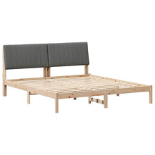 Bedframe met hoofdeinde Bruin 180 x 200 cm Stof