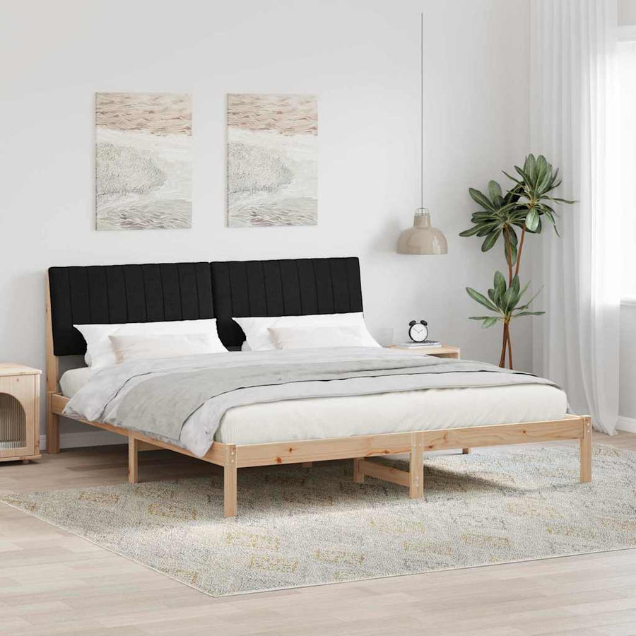 Bedframe met hoofdeinde Bruin 180 x 200 cm Stof