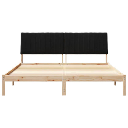 Bedframe met hoofdeinde Bruin 180 x 200 cm Stof