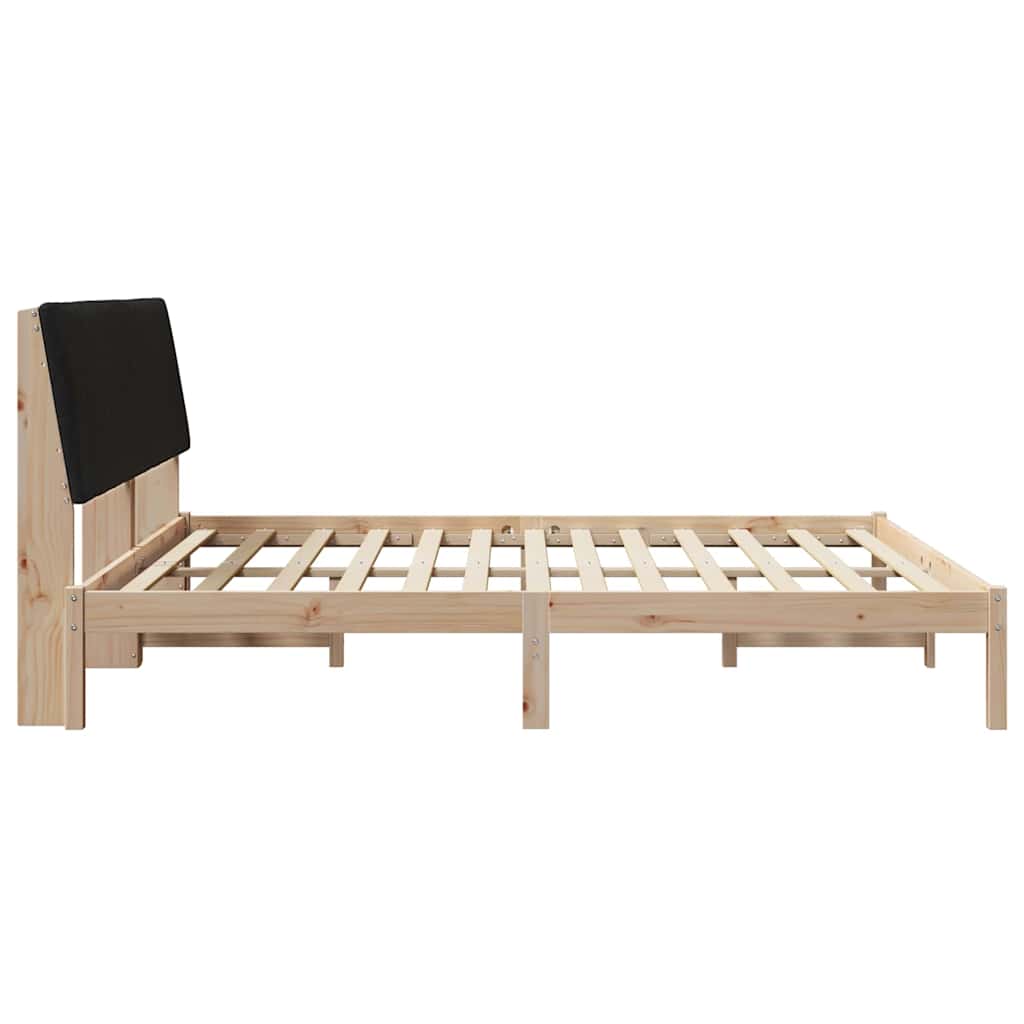 Bedframe met hoofdeinde Bruin 180 x 200 cm Stof