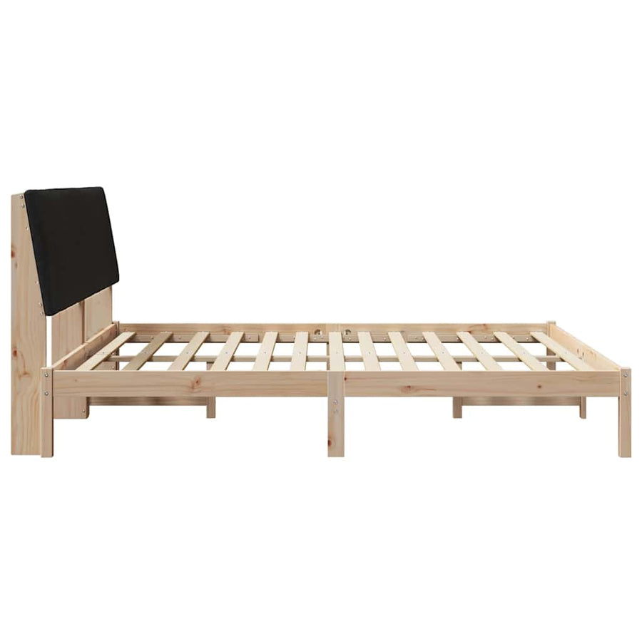 Bedframe met hoofdeinde Bruin 180 x 200 cm Stof