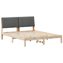 Bedframe met hoofdeinde Bruin 160 x 200 cm Stof