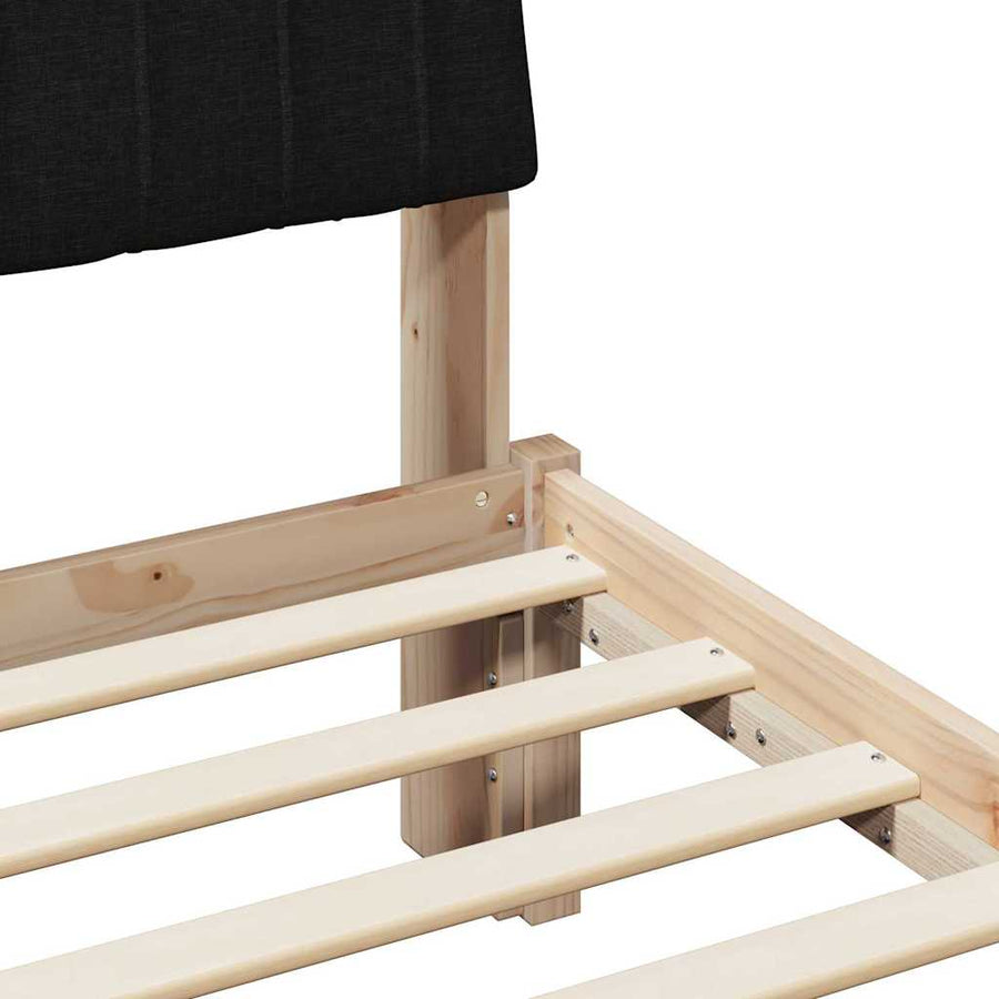 Bedframe met hoofdeinde Bruin 160 x 200 cm Stof