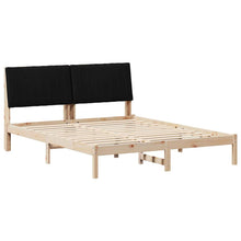 Bedframe met hoofdeinde Bruin 160 x 200 cm Stof