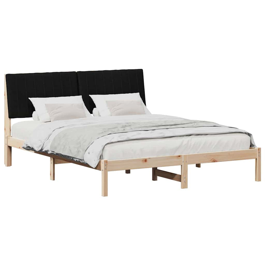 Bedframe met hoofdeinde Bruin 160 x 200 cm Stof