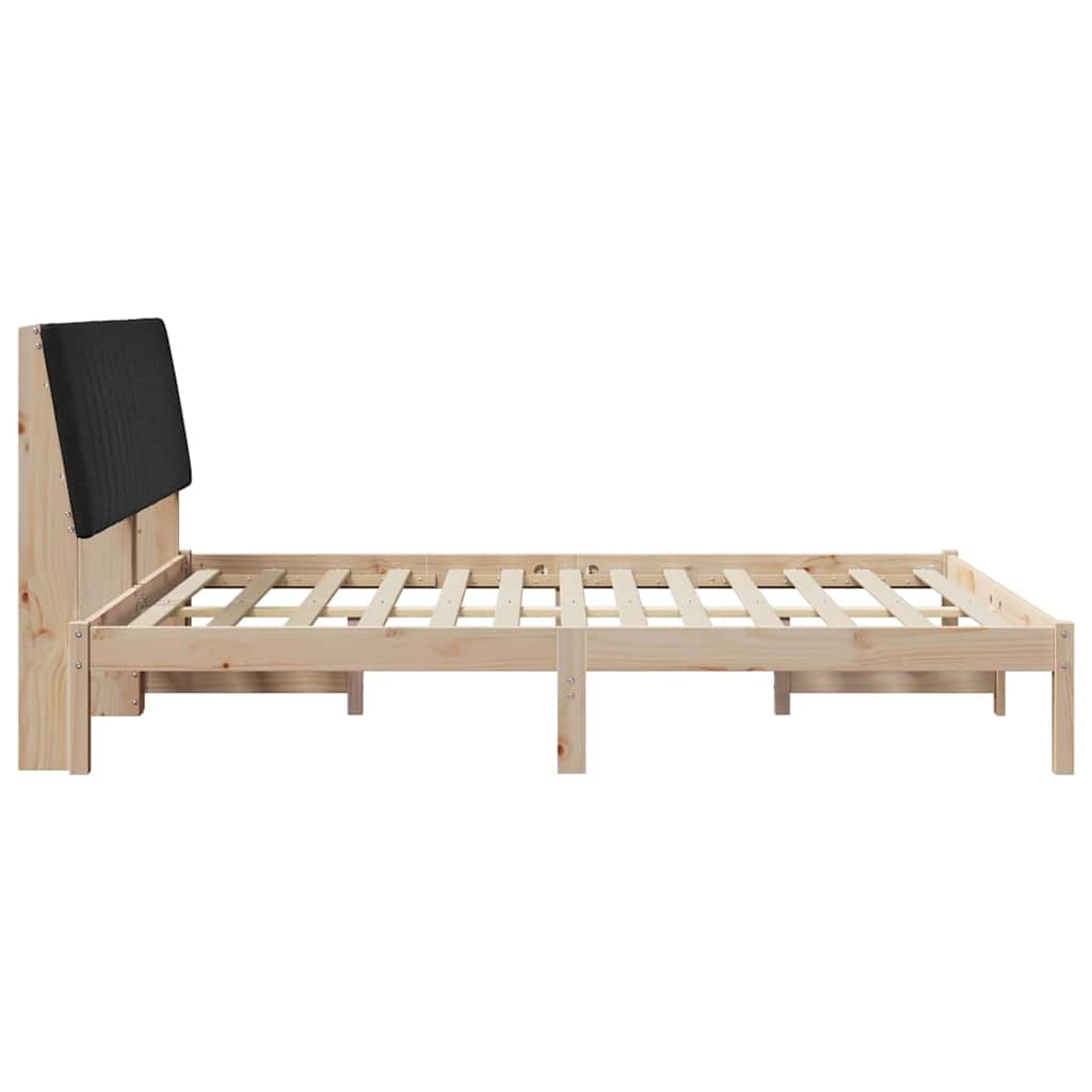 Bedframe met hoofdeinde Bruin 160 x 200 cm Stof