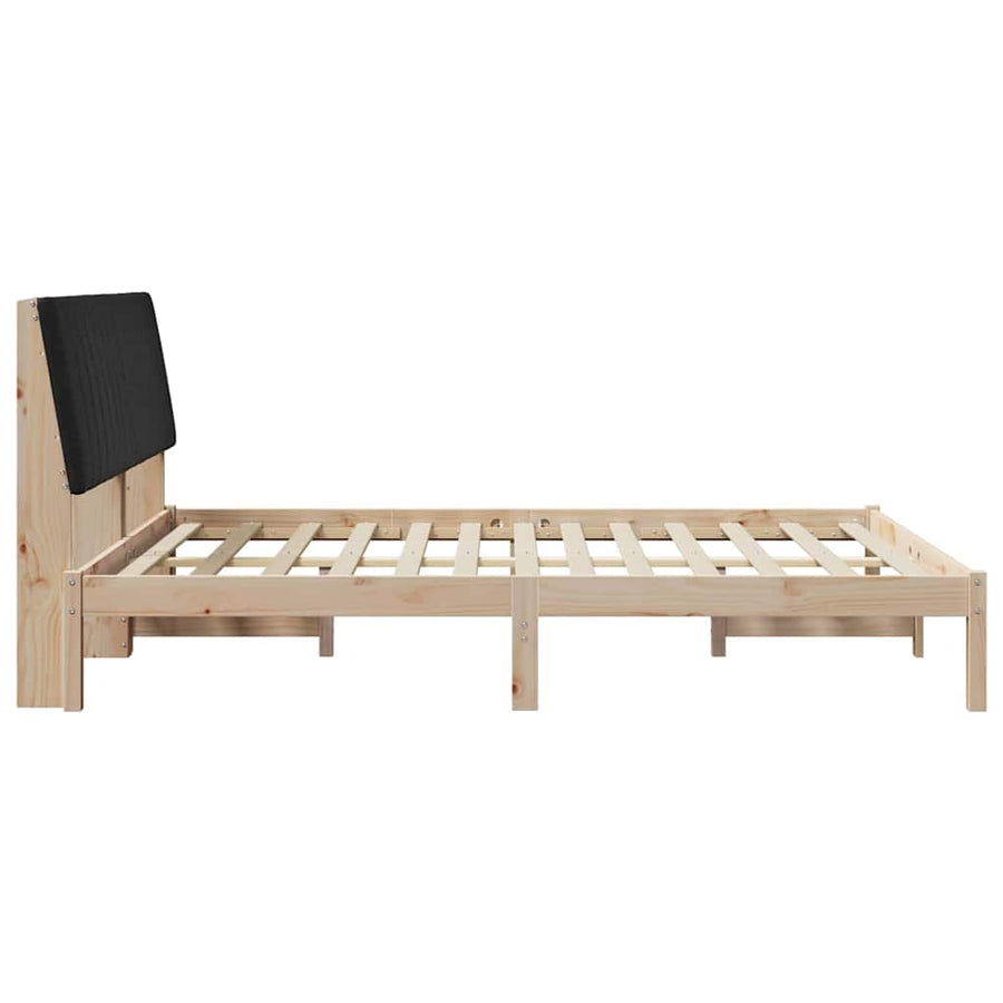 Bedframe met hoofdeinde Bruin 160 x 200 cm Stof