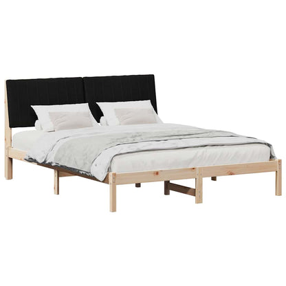 Bedframe met hoofdeinde Bruin 150 x 200 cm Stof