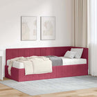 Hoekbedframe met matras 204x84x72 cm groen fluweel